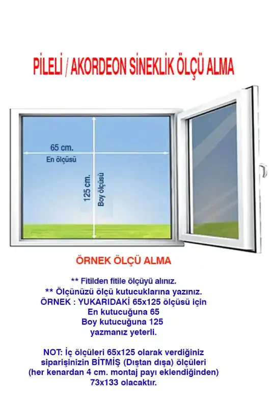 Anti-Polen akordeon Kapı Sinekliği (Max 90x210)