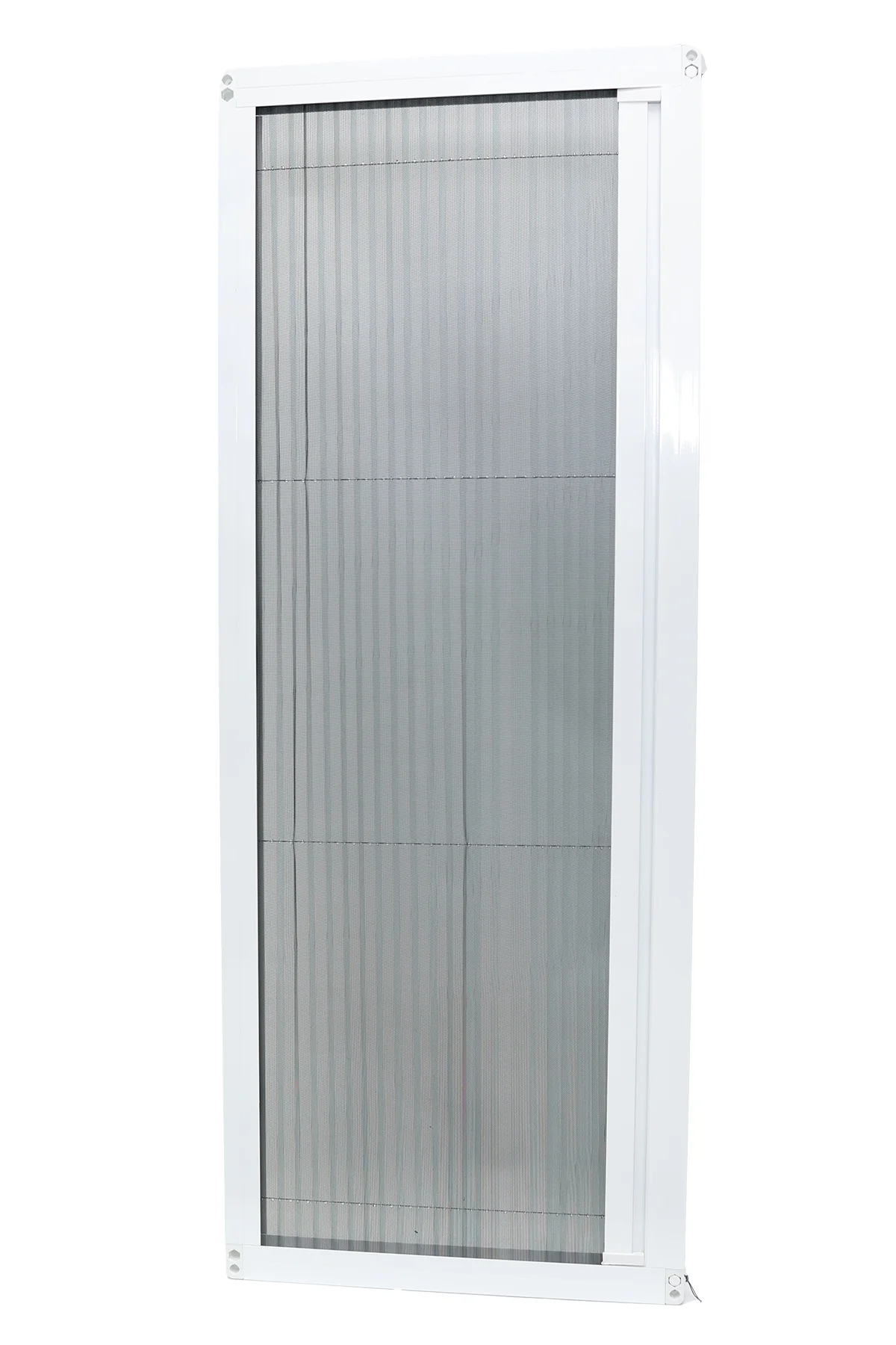 Cam Balkon Kasalı Akordeon Sineklik(Tek Kanat / Max 120x200) - Beyaz