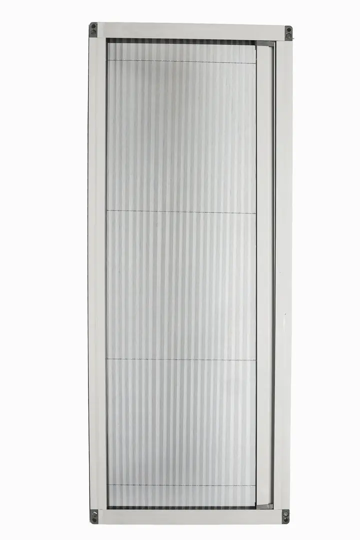 Cam Balkon Kasalı Akordeon Sineklik(Tek Kanat / Max 120x200) - Naturel