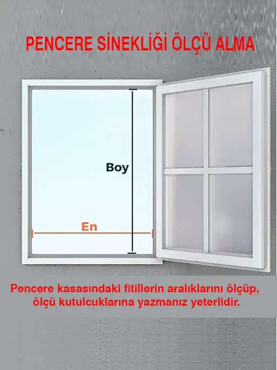 KEDİ Tüllü SABİT SÖK TAK Pencere (Max 70x130) Sinekliği, Özel Ölçü Verebilirsin (Pabuçlu & Dıştan Takma)