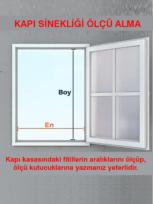 KEDİ Tüllü SABİT SÖK TAK Kapı (Max 90x210) Sinekliği Özel Ölçü Verebilirsin (Pabuçlu & Dıştan Takma)