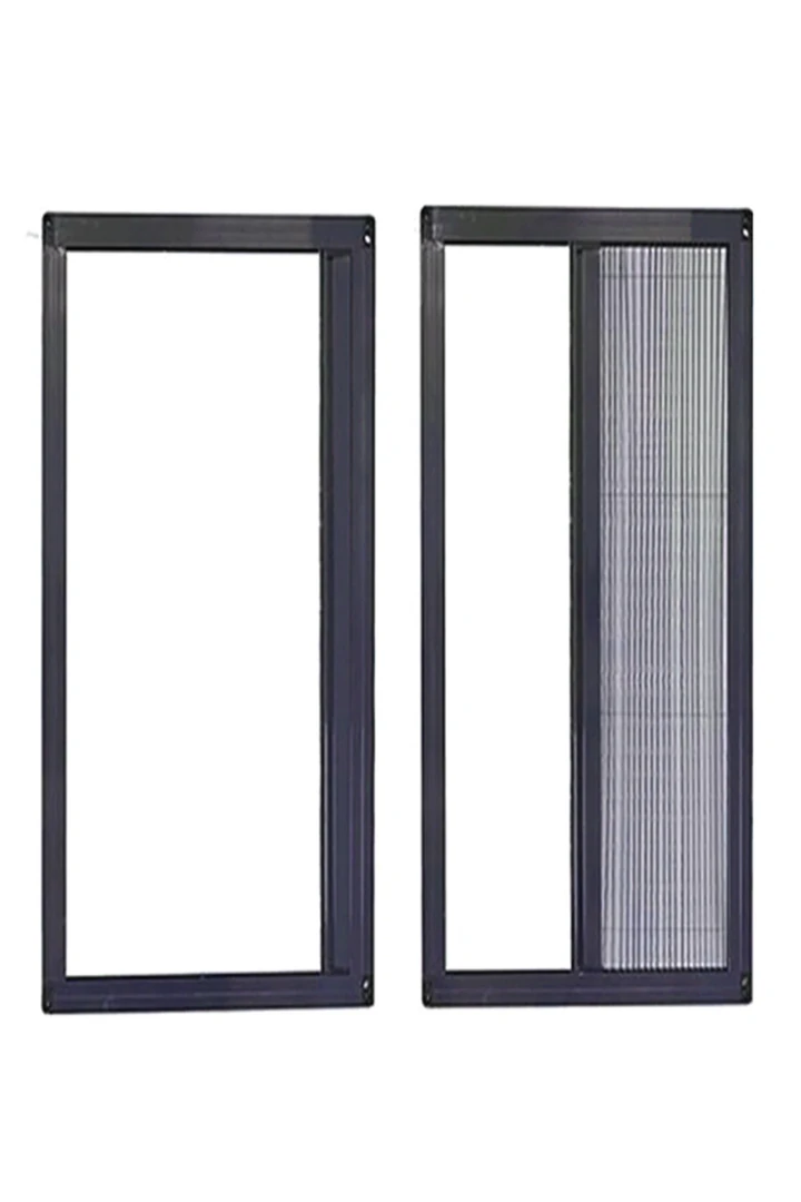 Akordeon Pileli Pilise Kapı Sineklik Beyaz, 90x210 Cm. Istenilen Ölçüde - Antrasit