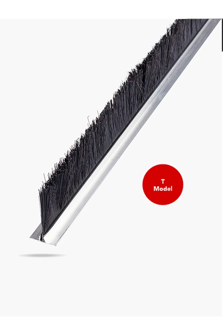 Kapı Altı Alüminyum Fırça, T TİPİ 100 cm