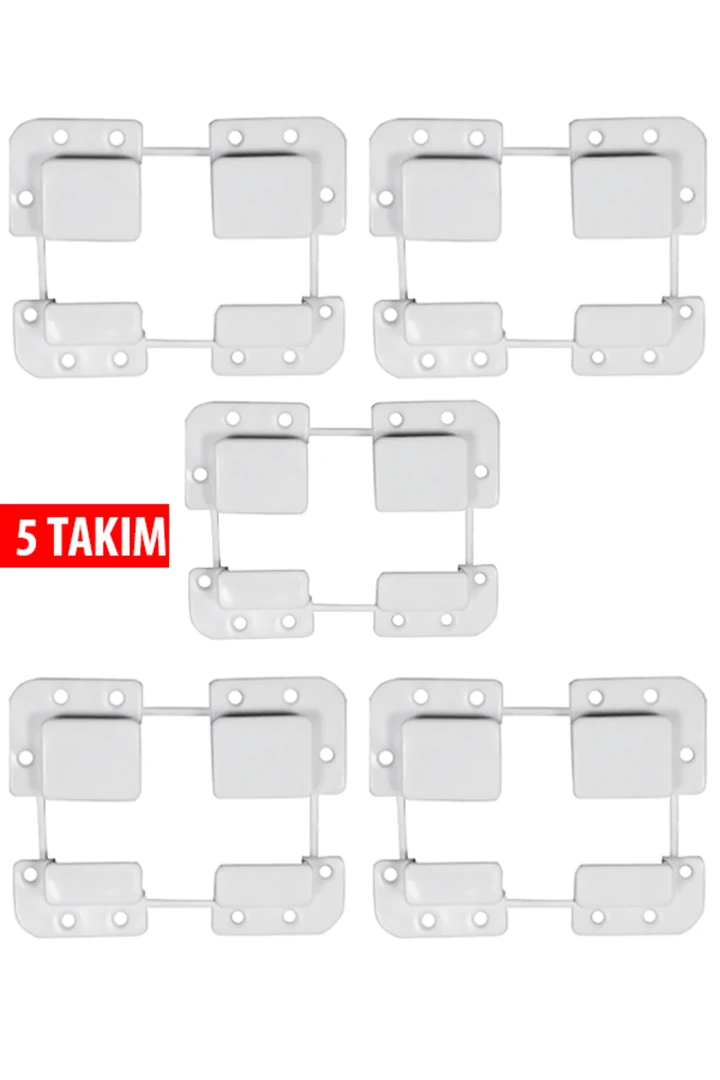 17*25 Sineklik Bağlama 4lü Papuç Beyaz 5 Takım