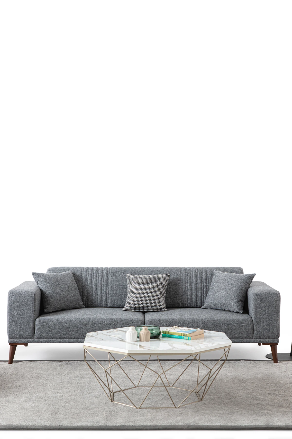 Regnar Üçlü Koltuk Gri