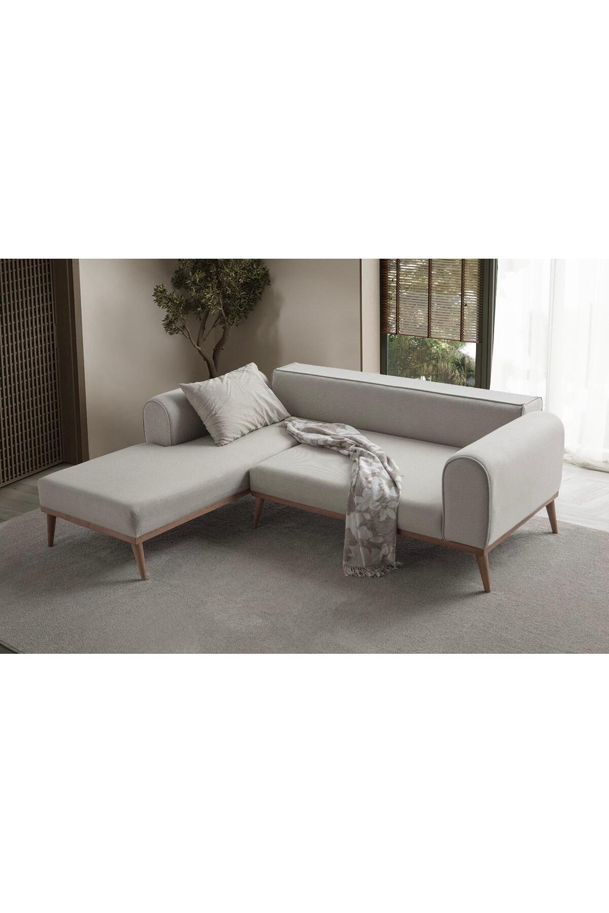 Rebull Köşe Koltuk Takımı Krem