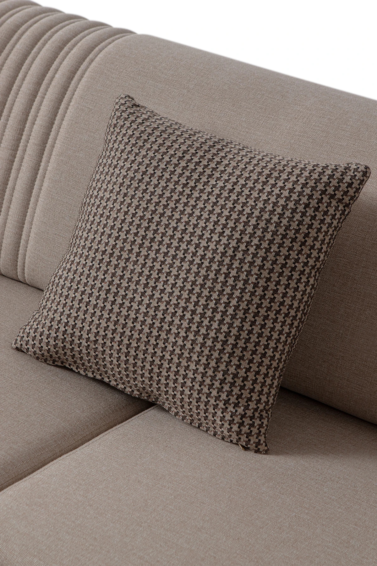 Regnar 3+1 Koltuk Takımı Sütlü Kahve + Kahverengi