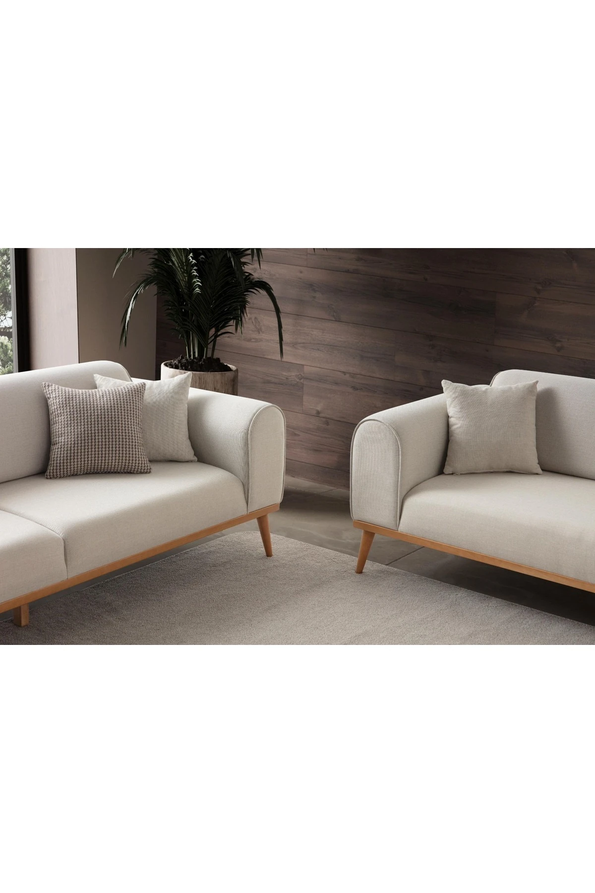 Rebull 3+3 Koltuk Takımı Krem