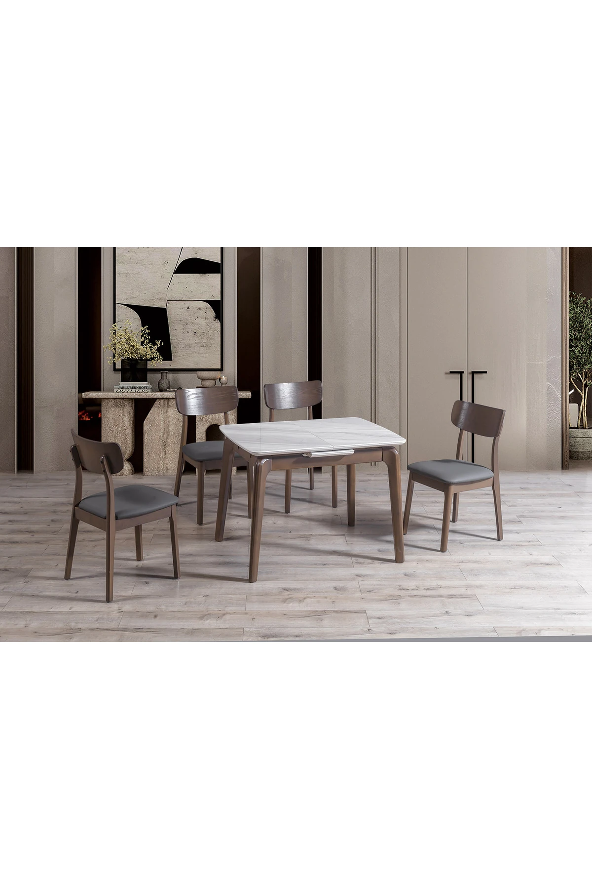 Adira 4 Sandalyeli Masa Takımı