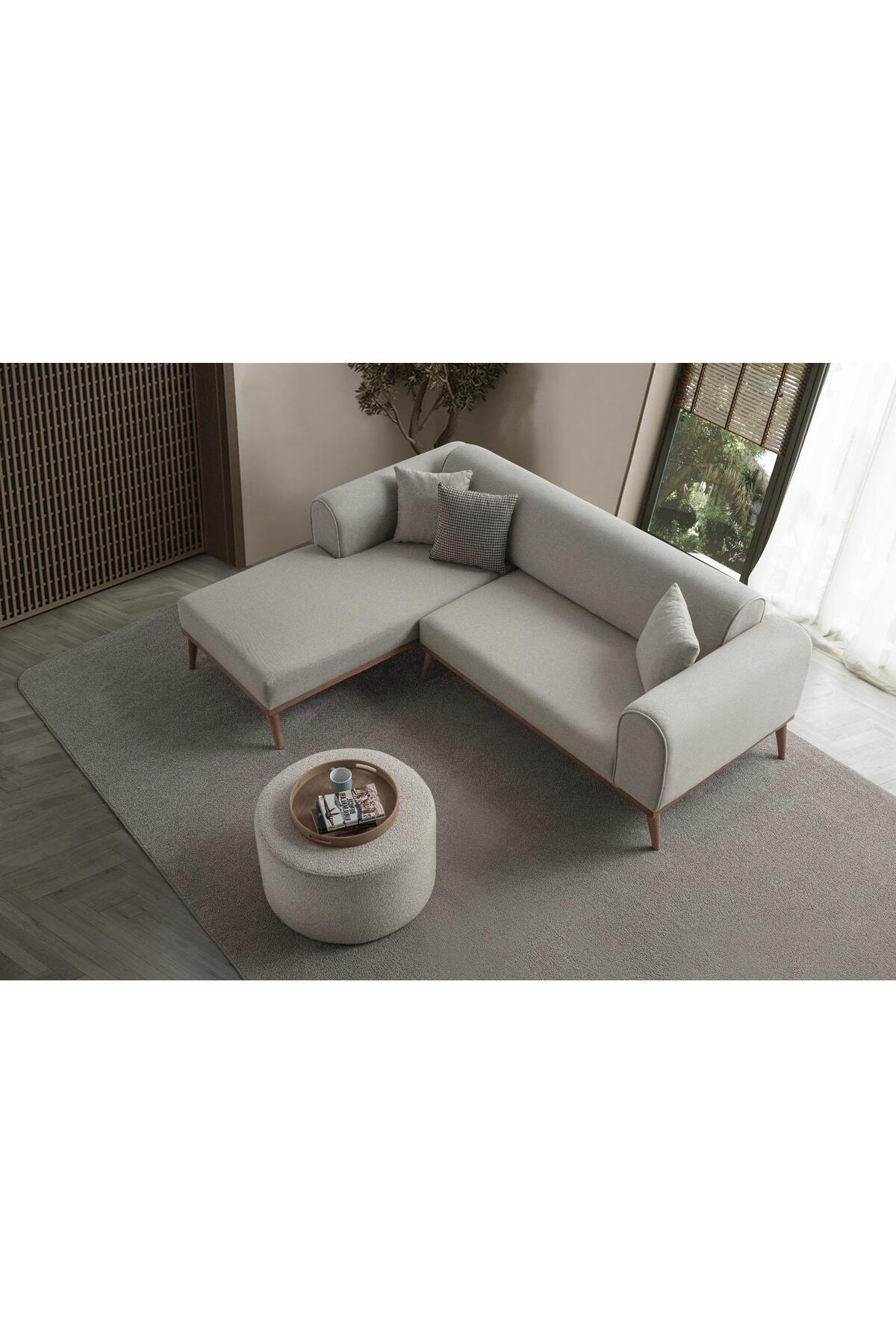 Rebull Köşe Koltuk Takımı Krem