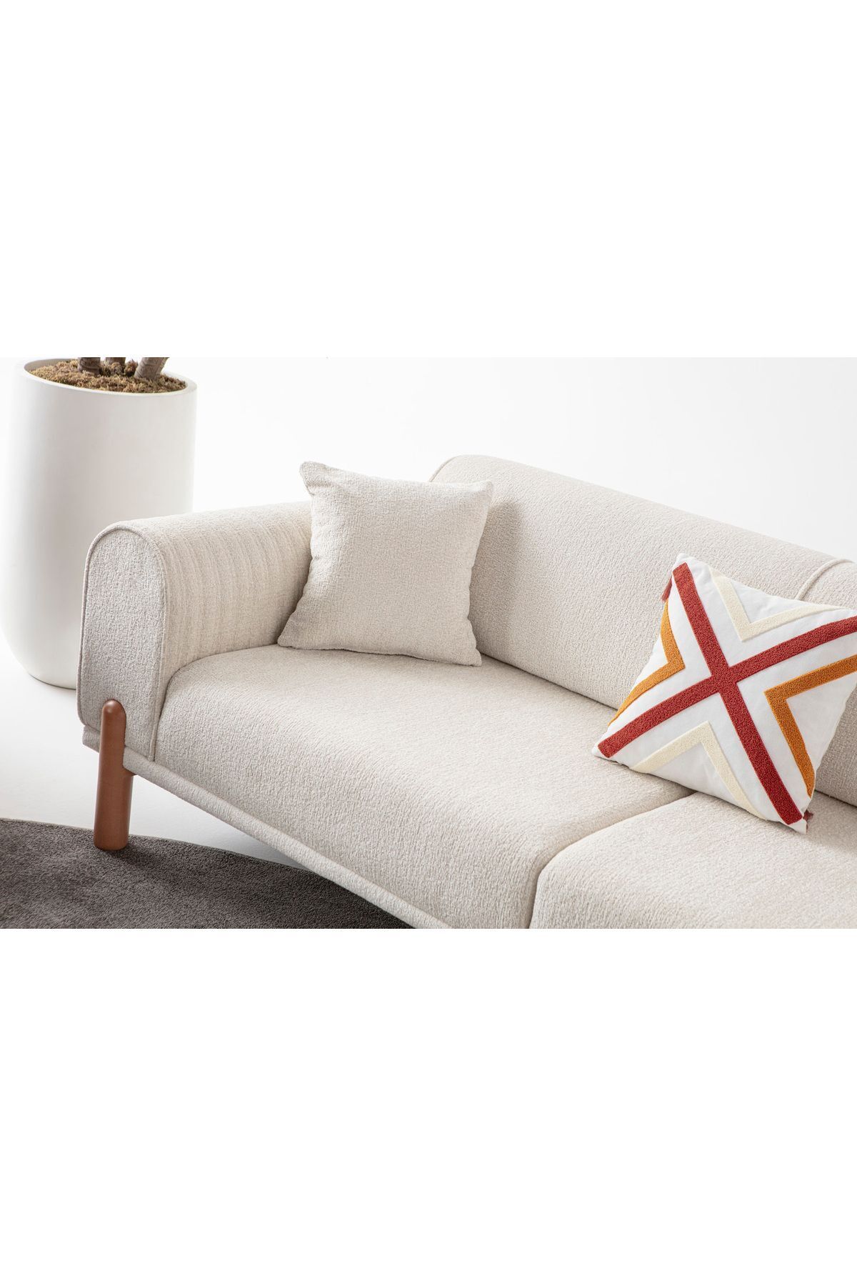 Armoni 3+3+1 Koltuk Takımı Krem