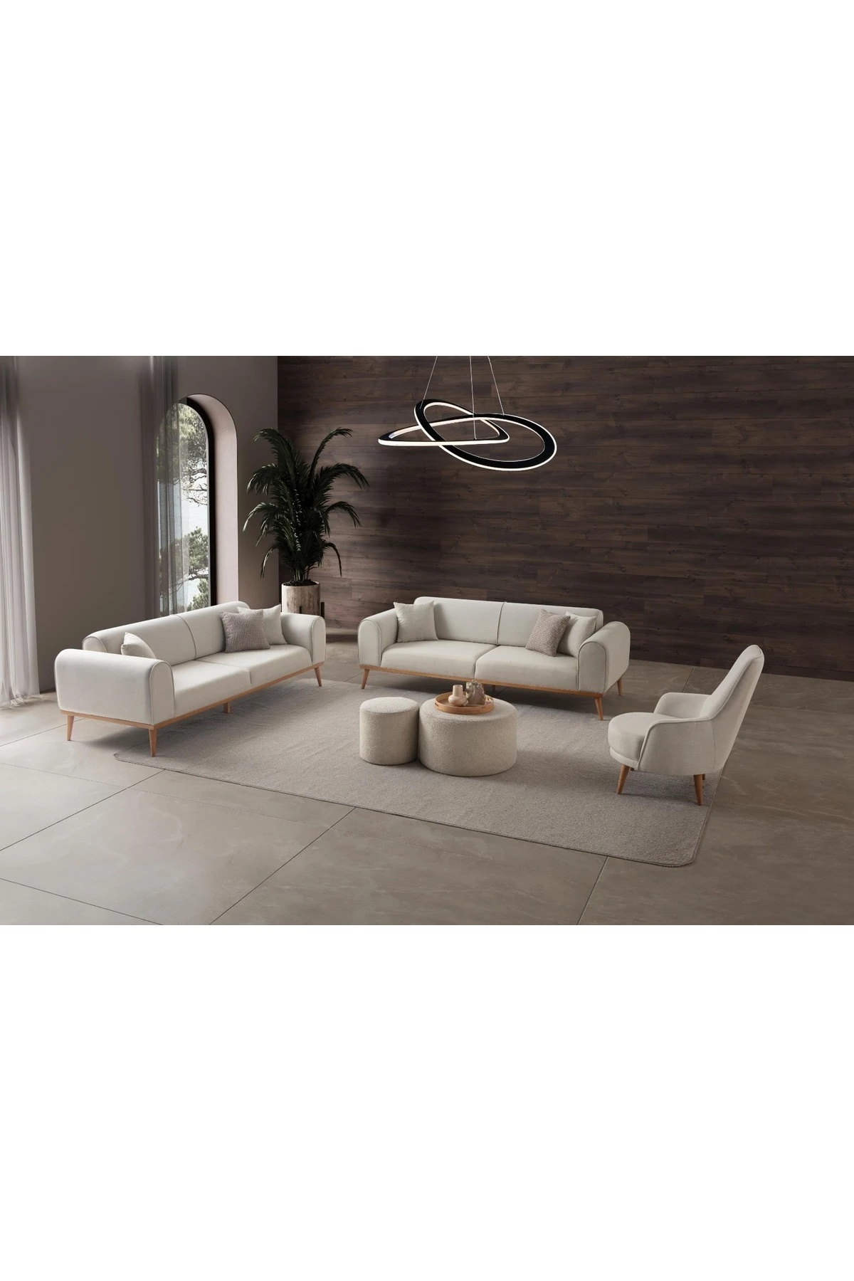 Rebul 3+3+1 Koltuk Takımı Bej