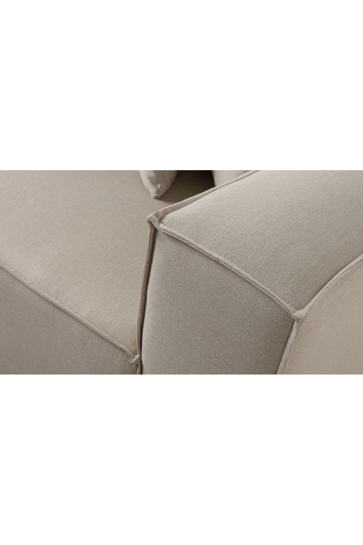 Mira Relax 4 Modül Köşe Koltuk Krem