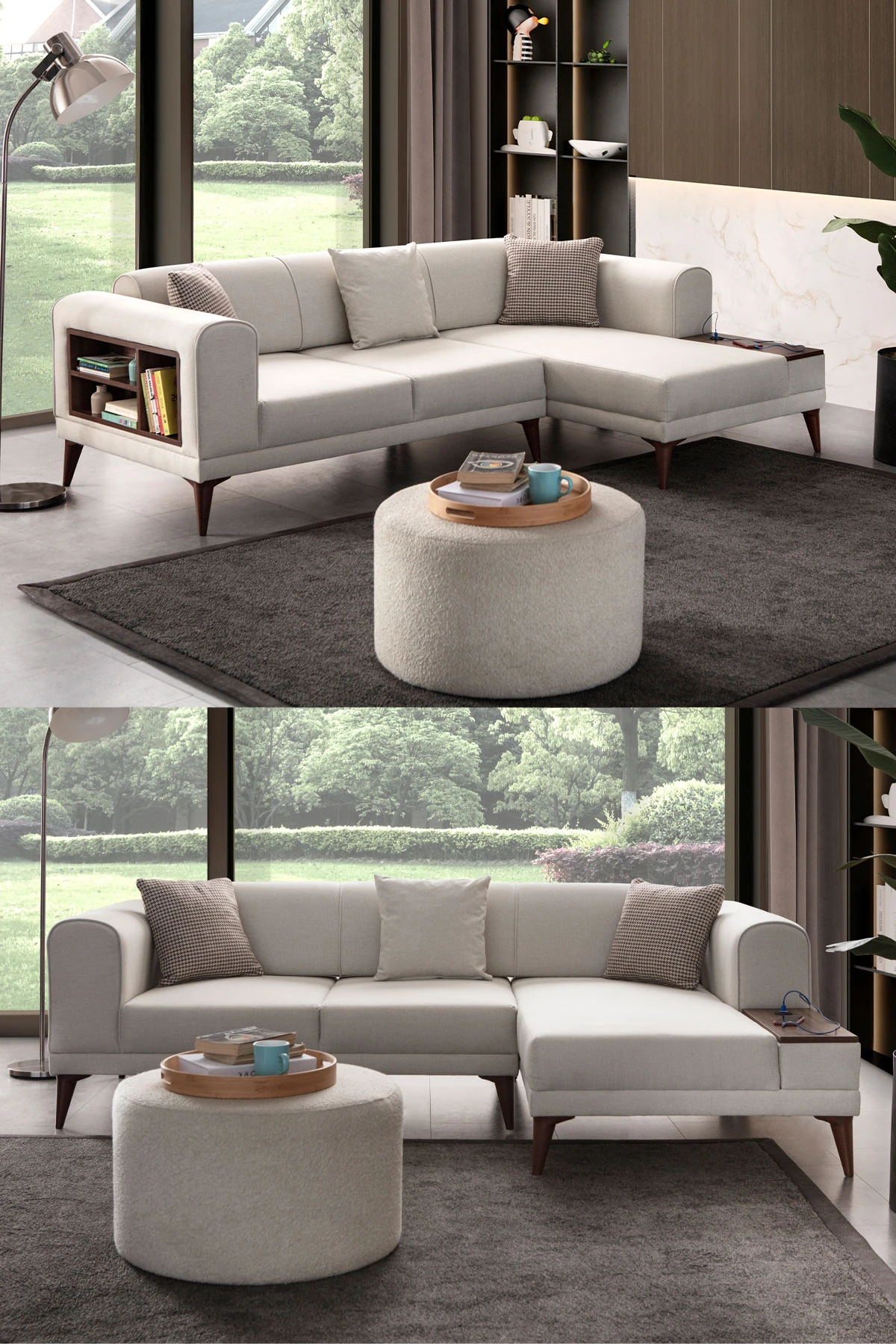 Drog Köşe Koltuk Takımı Bej