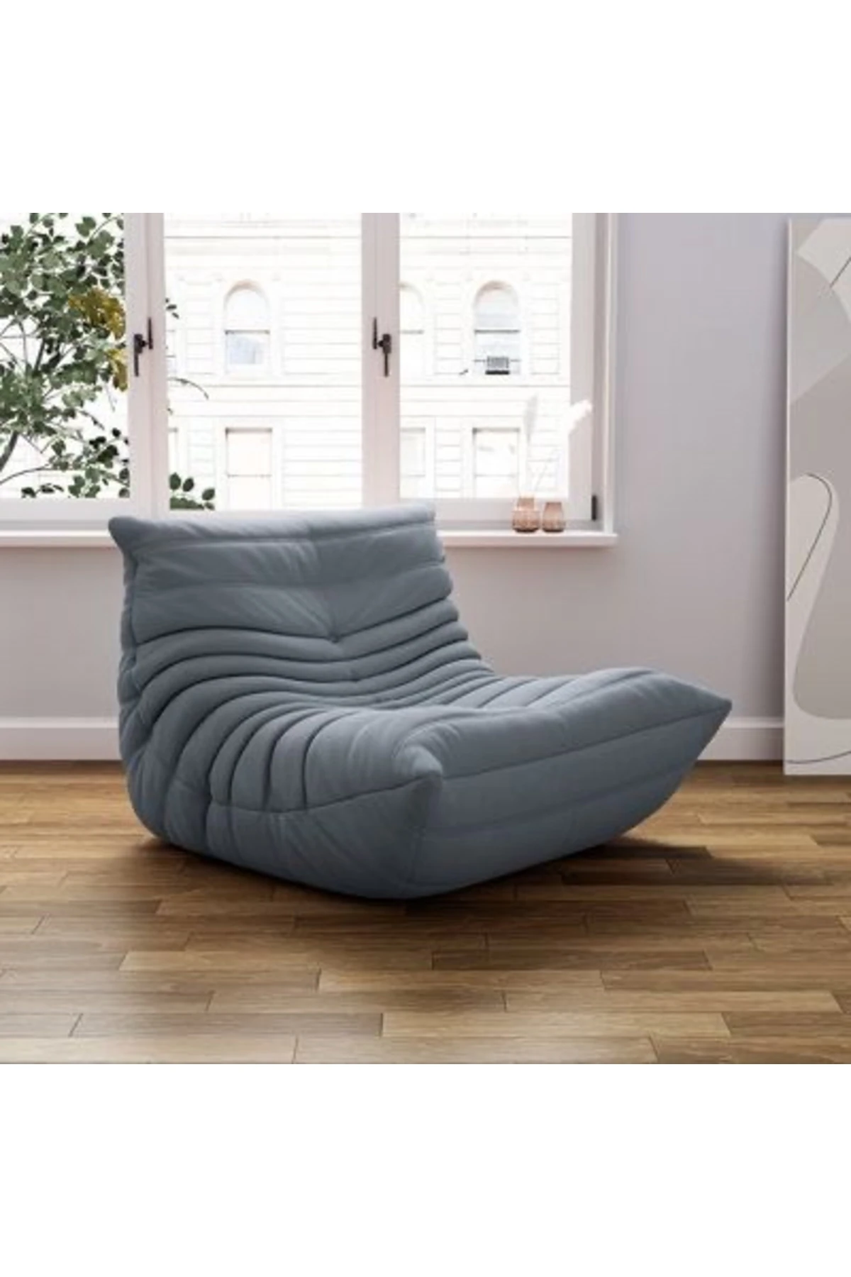 Puffer Relax Turkuvaz Berjer