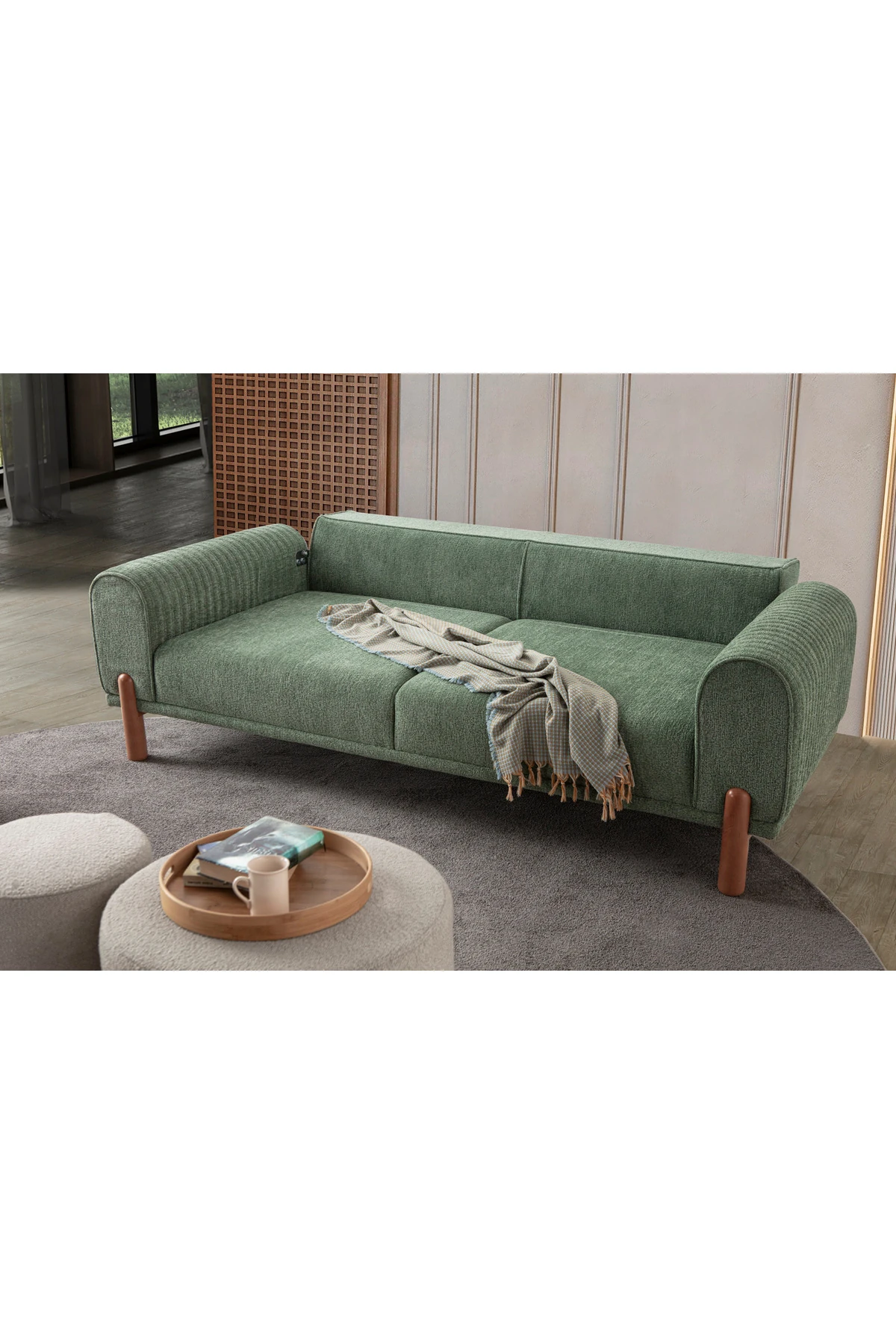 Armoni 3+3+1+1 Koltuk Takımı Yeşil