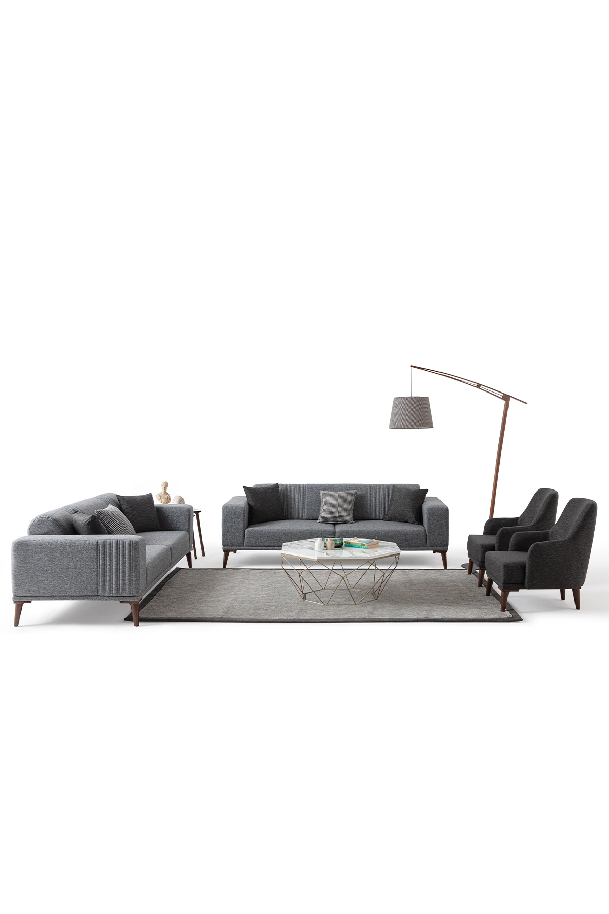 Regnar 3+3+1+1 Koltuk Takımı Gri