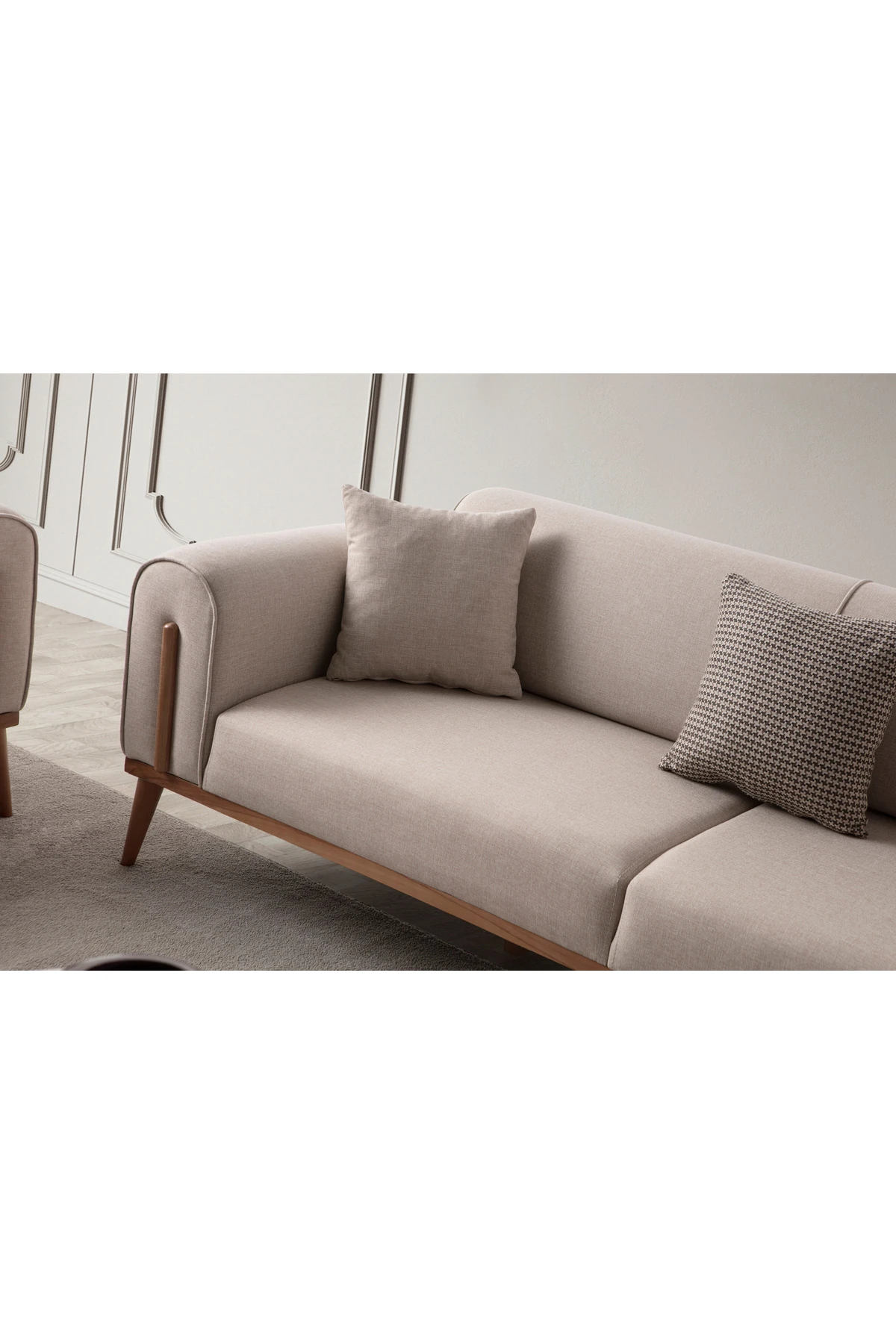 Riva 3+3+1 Koltuk Takımı Sütlü Kahve