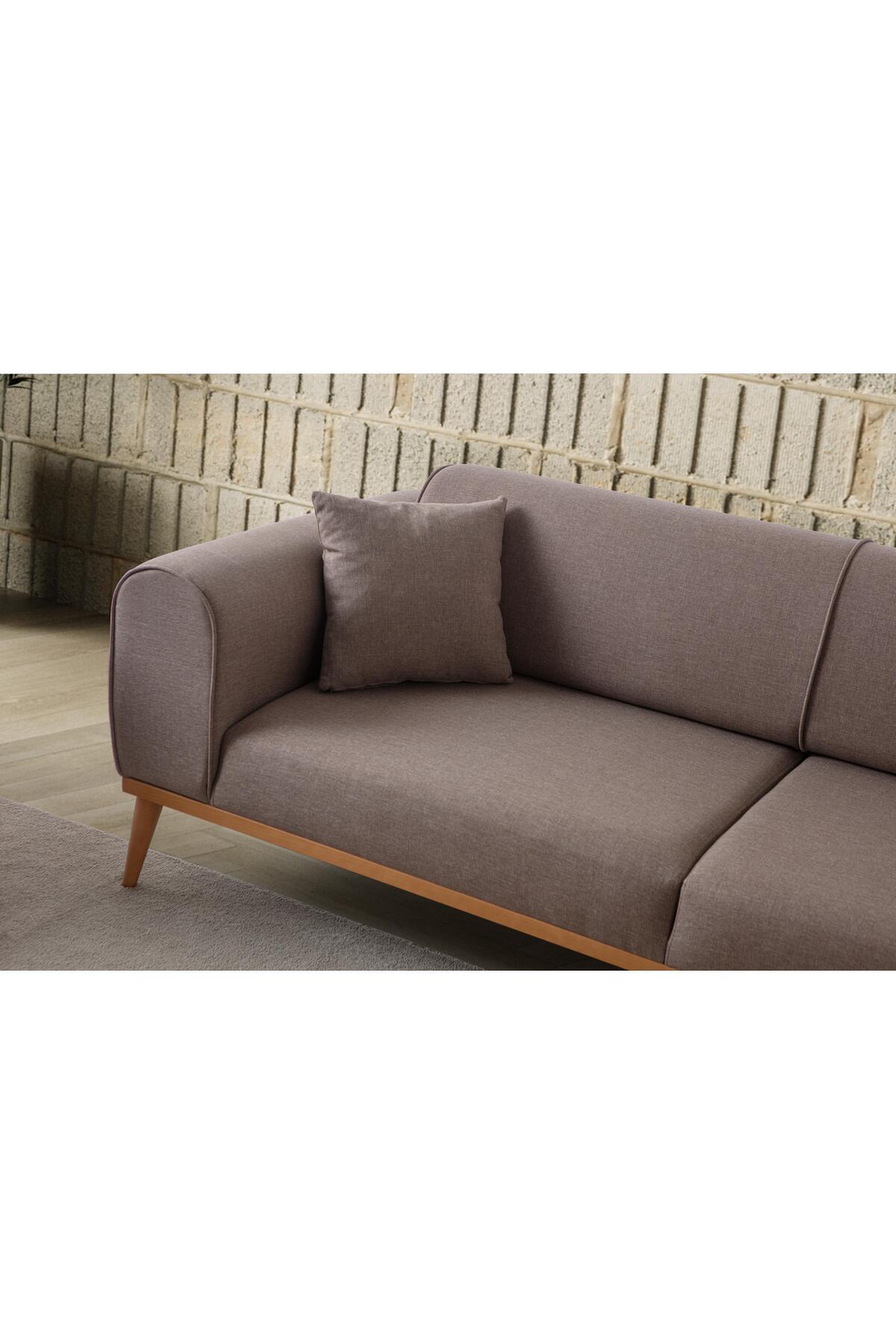 Rebull Üçlü Koltuk Kahverengi