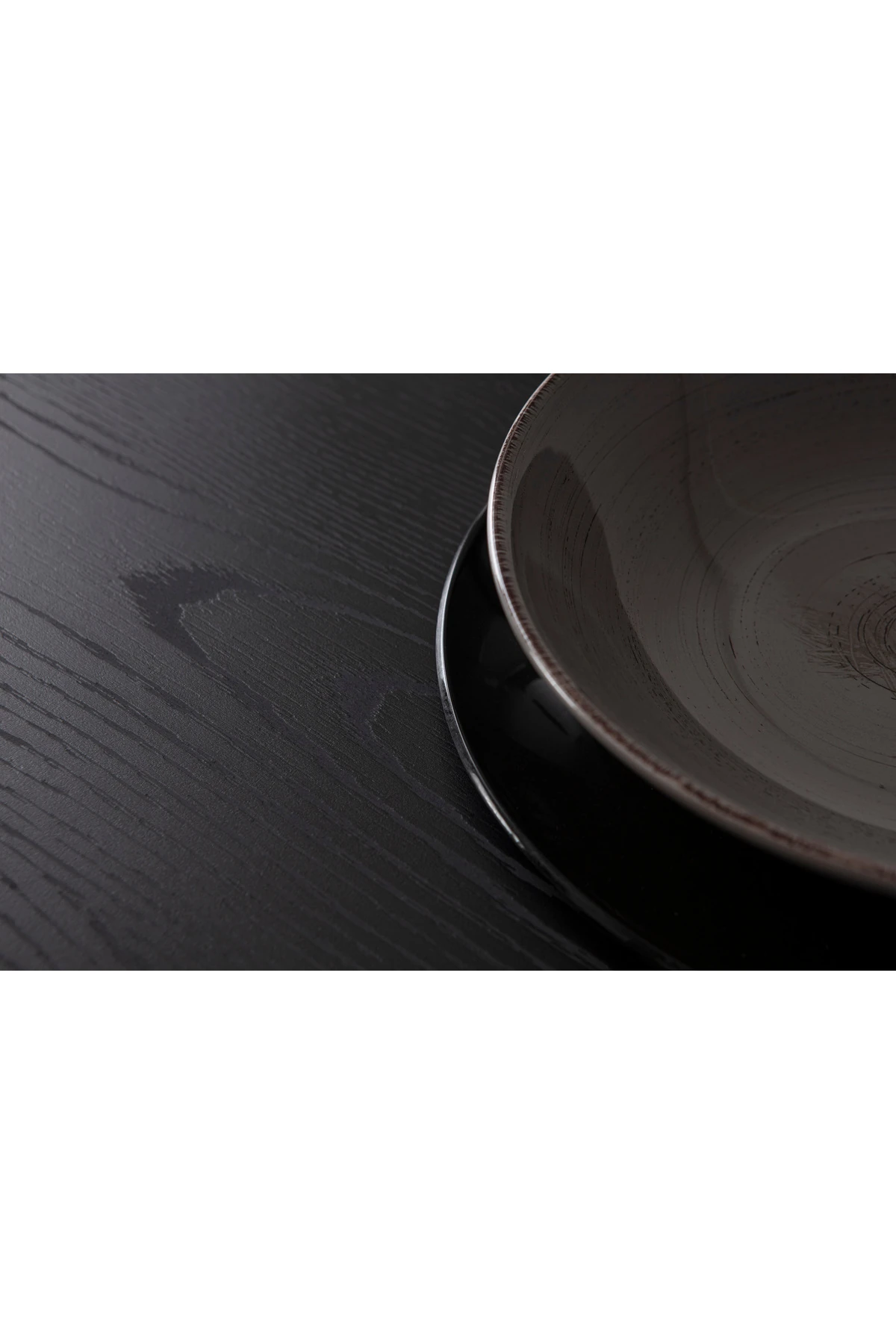 Senkron Siyah 2 Sandalyeli Yuvarlak Masa Takımı