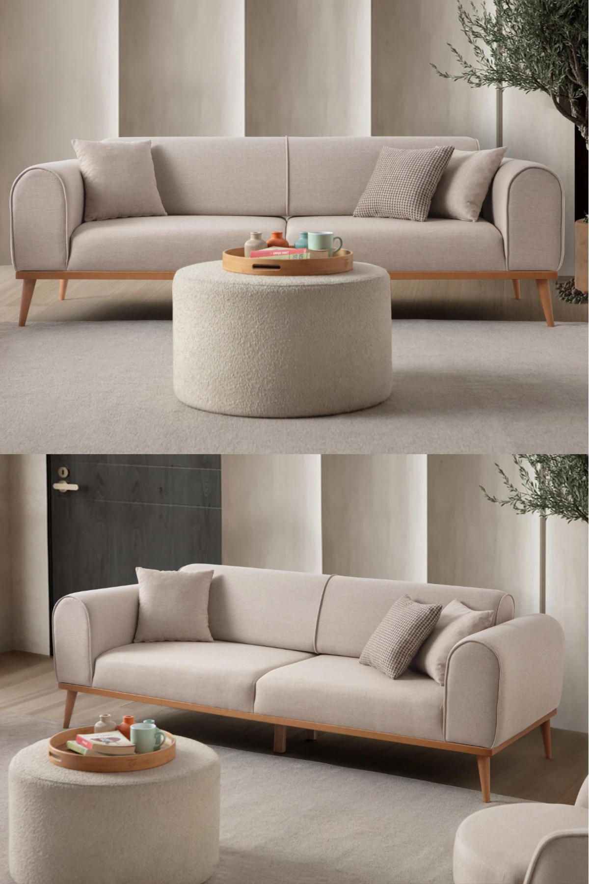 Rebull Üçlü Koltuk Sütlü Kahve