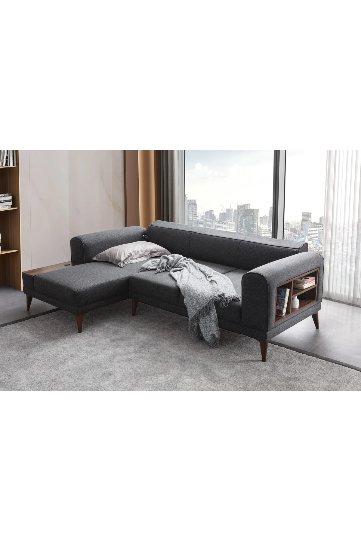 Drog Köşe Koltuk Takımı Antrasit