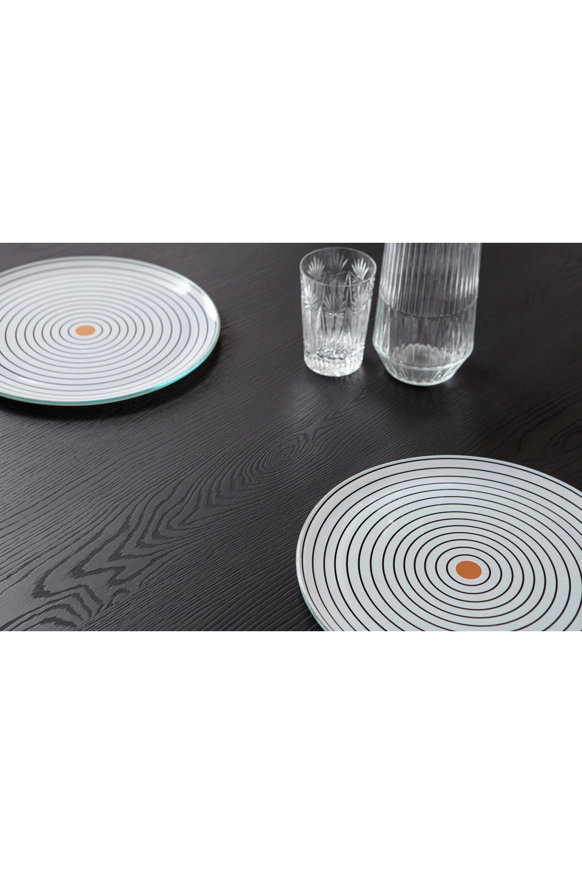 Senkron Siyah 2 Sandalyeli Yuvarlak Masa Takımı