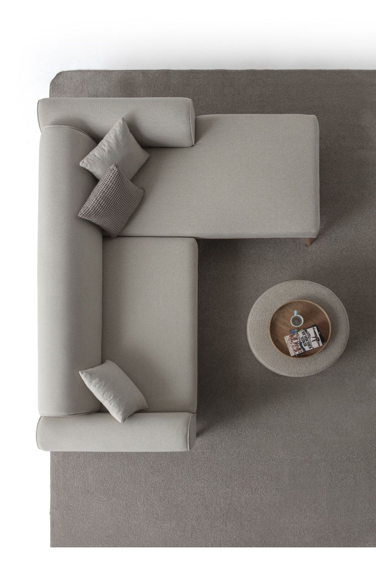 Rebull Köşe Koltuk Takımı Krem