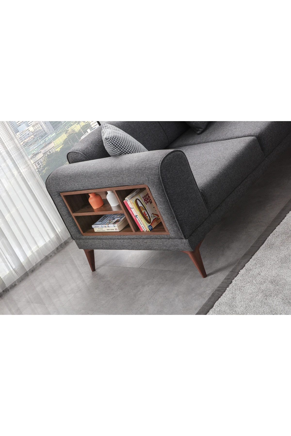 Drog Köşe Koltuk Takımı Antrasit