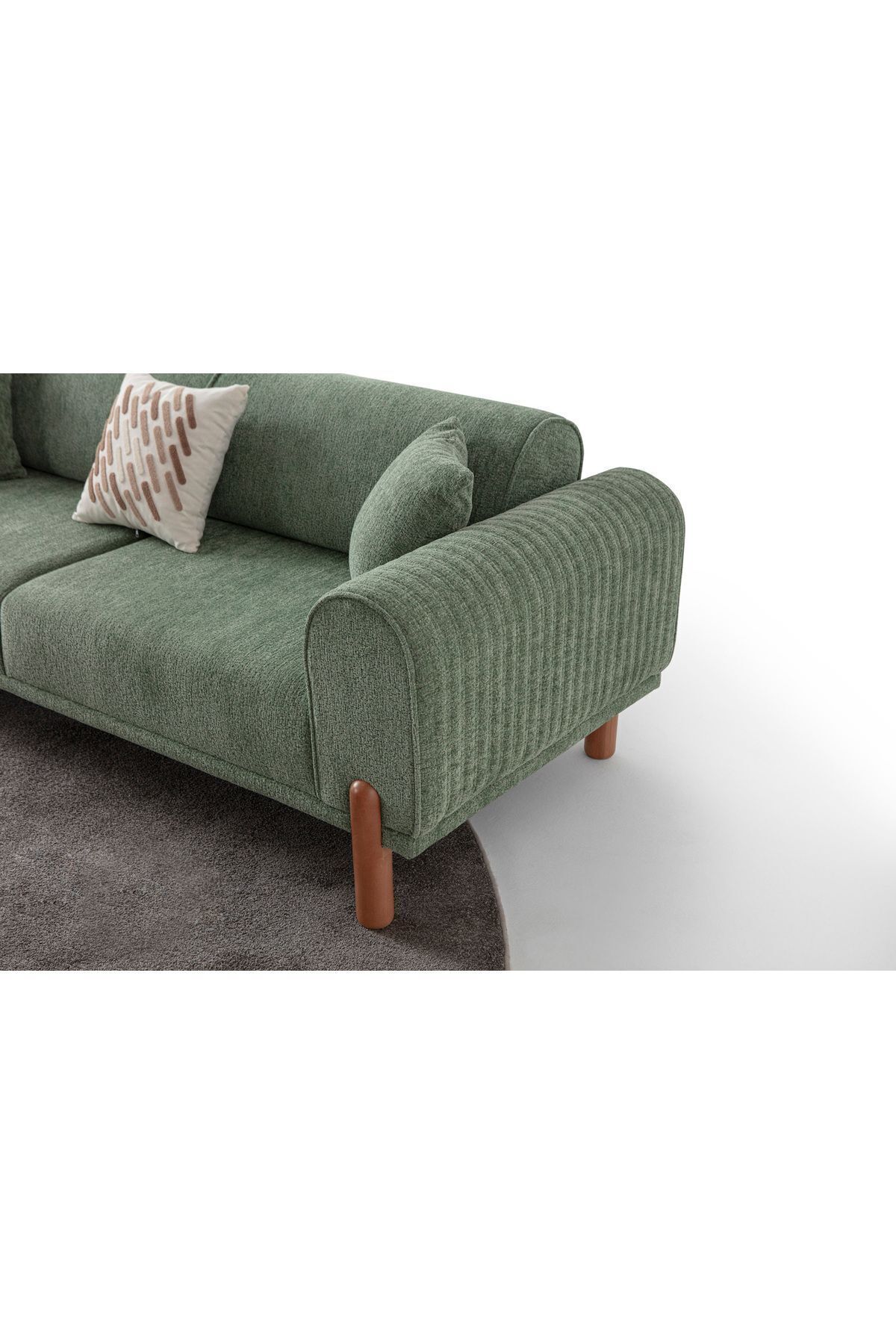 Armoni Üçlü Koltuk Yeşil