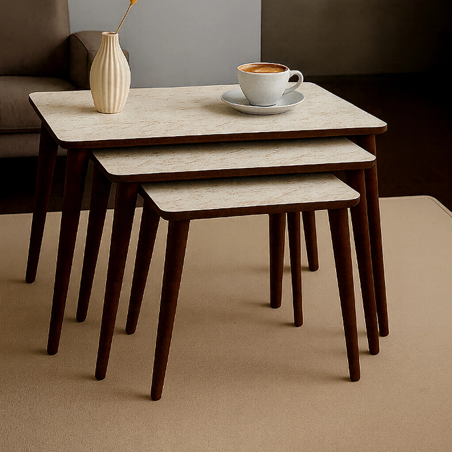 İstanbul Zigon Sehpa Traverten