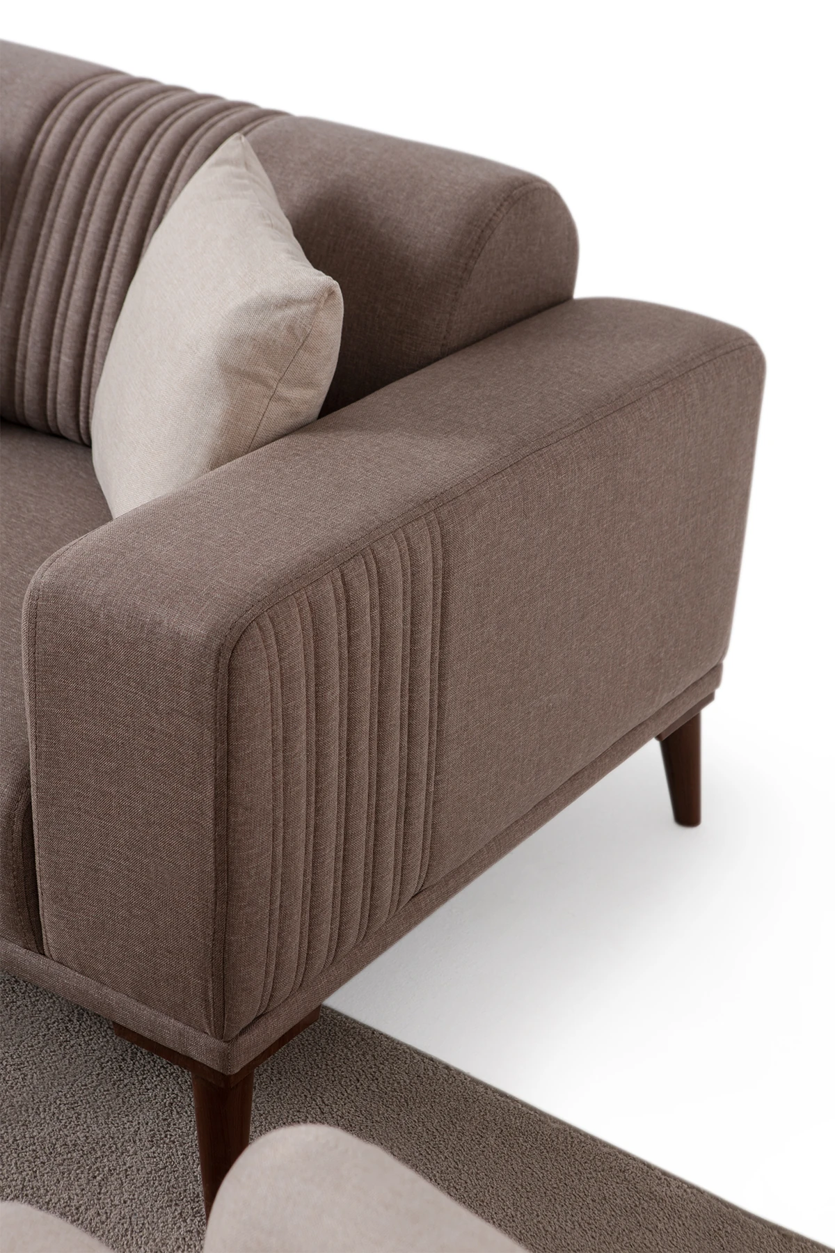 Regnar 3+3+1+1 Koltuk Takımı Kahverengi - Sütlü Kahve