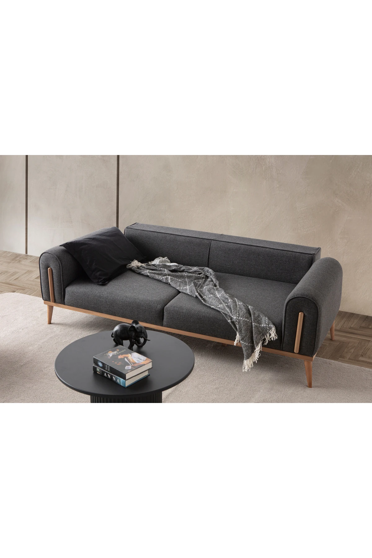 Riva Üçlü Koltuk Antrasit