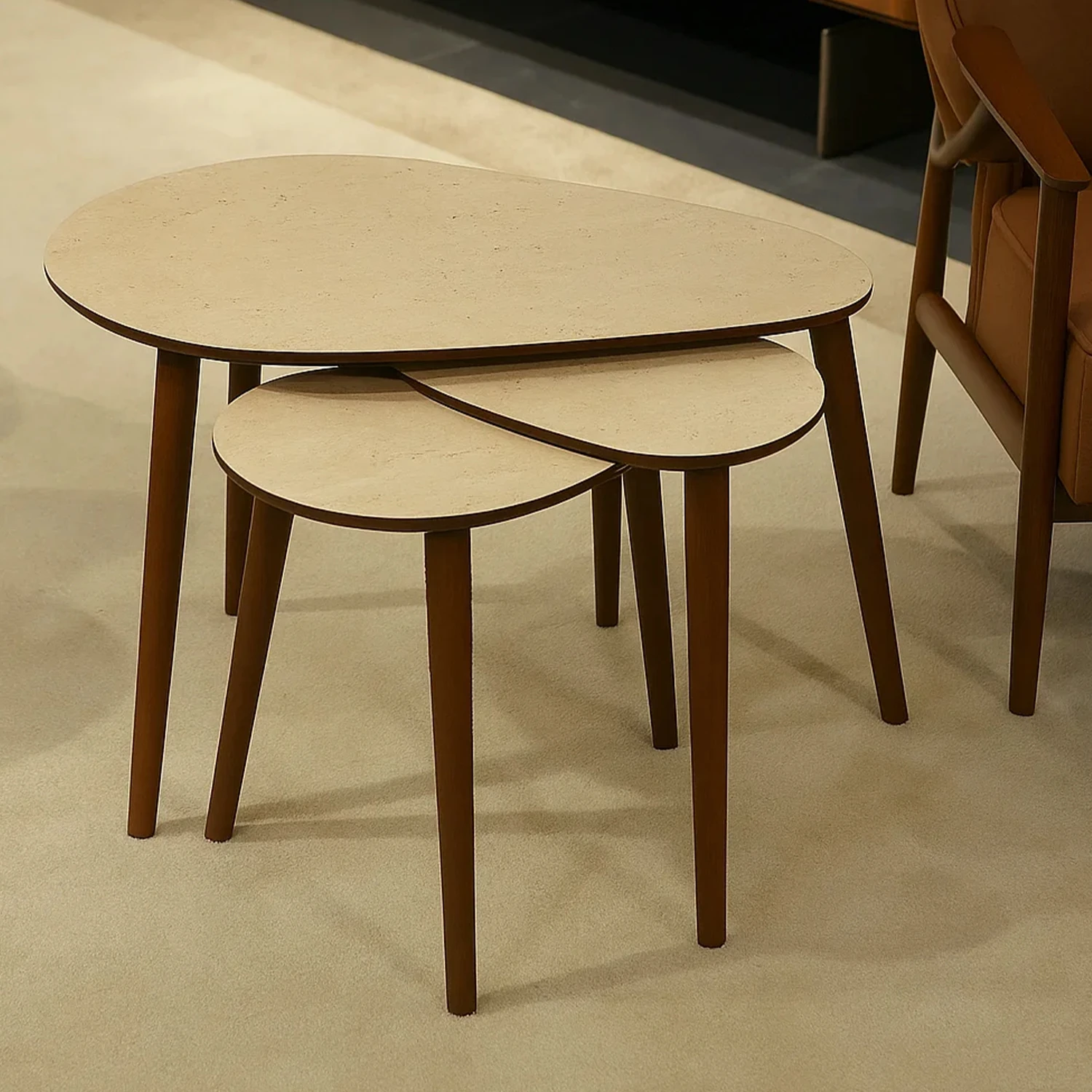 Paris Zigon Sehpa Traverten