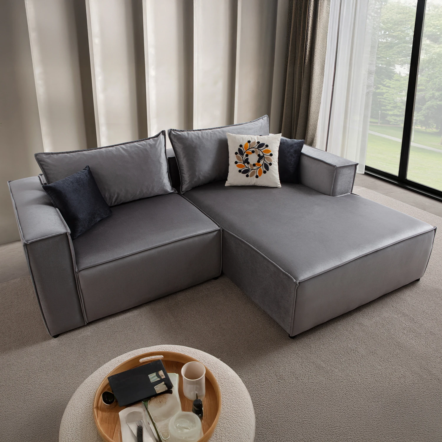 Arven Köşe Koltuk Takımı Gri