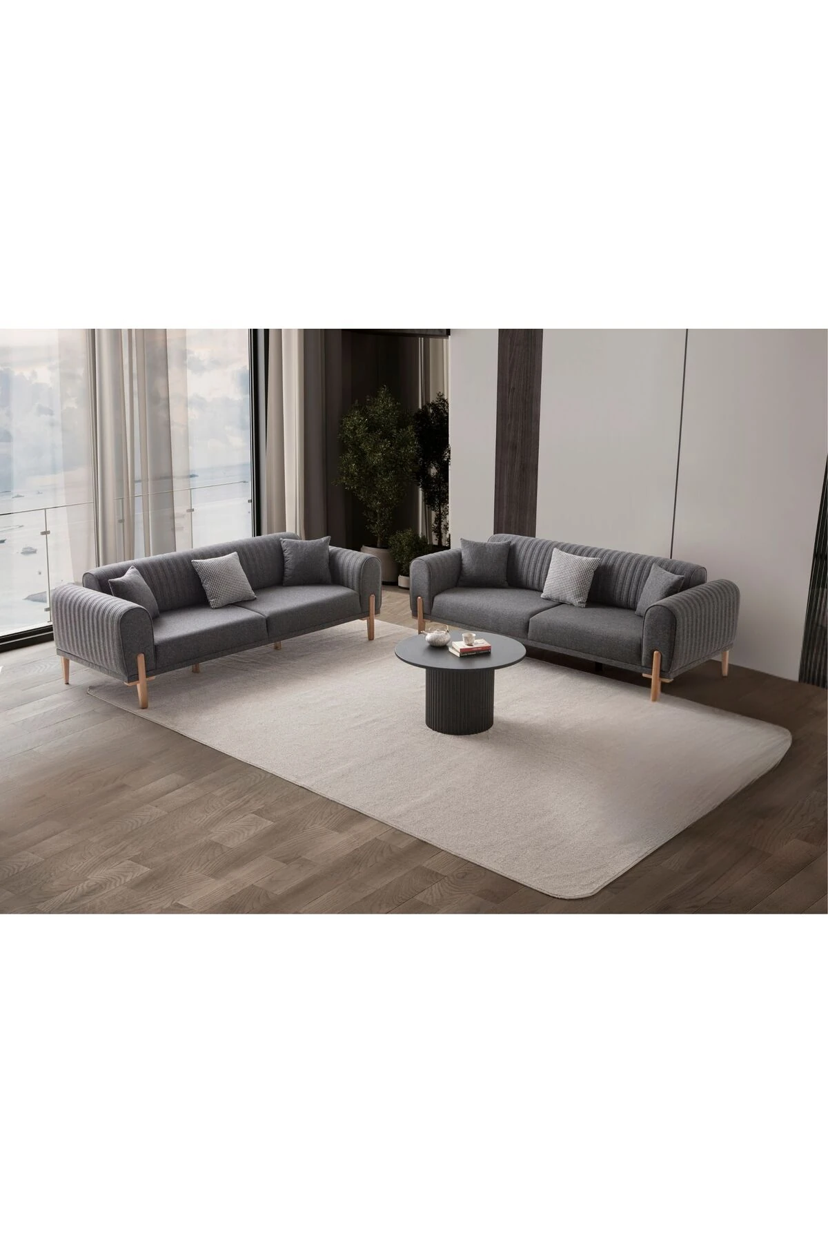 Galata 3+3 Koltuk Takımı Antrasit