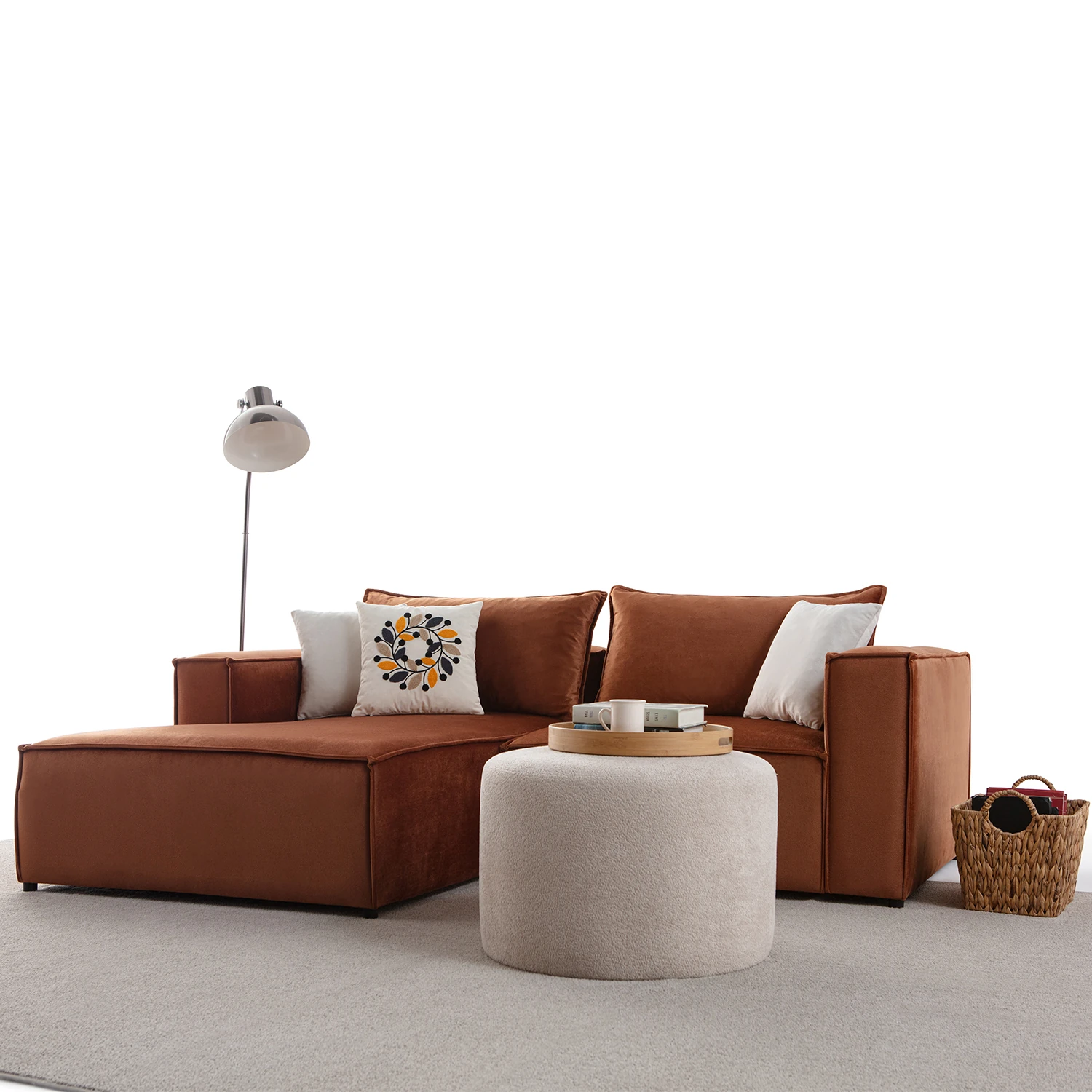 Arven Köşe Koltuk Takımı Kiremit