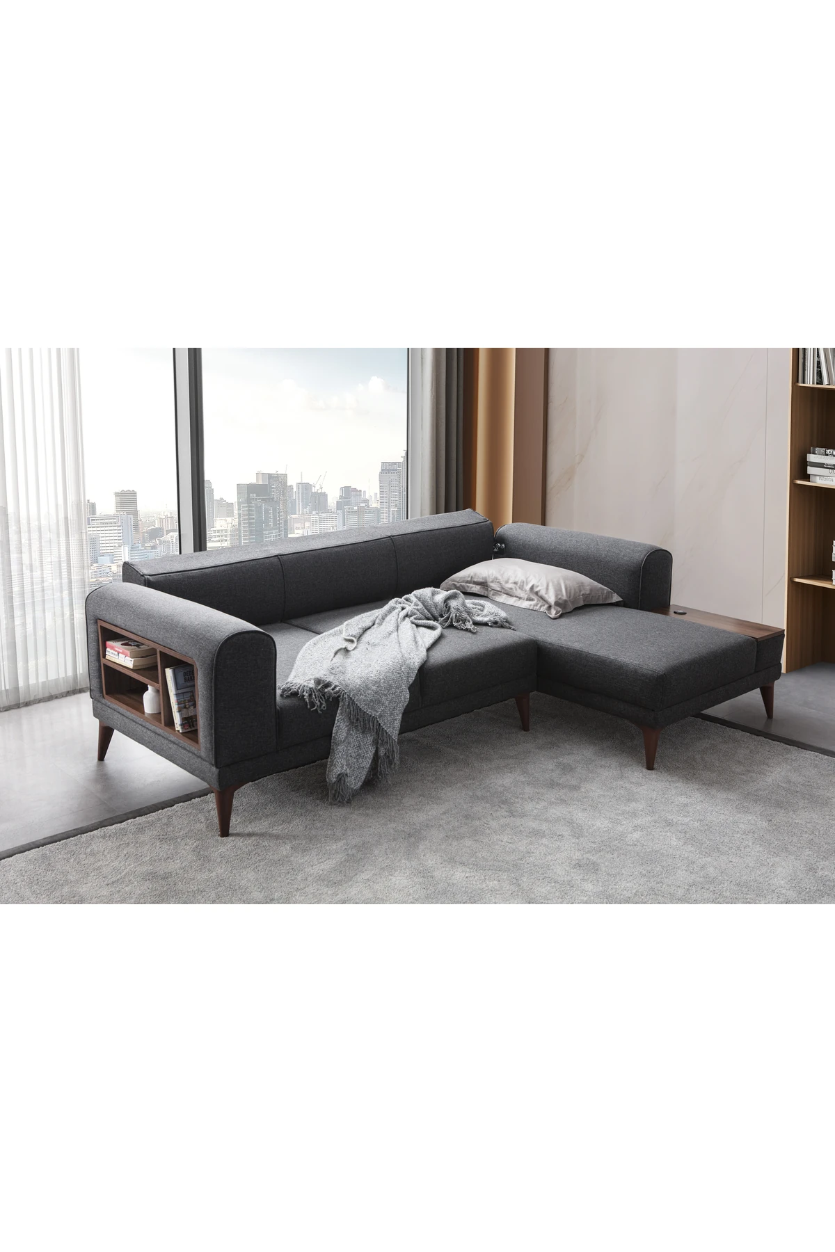 Drog Köşe Koltuk Takımı Antrasit