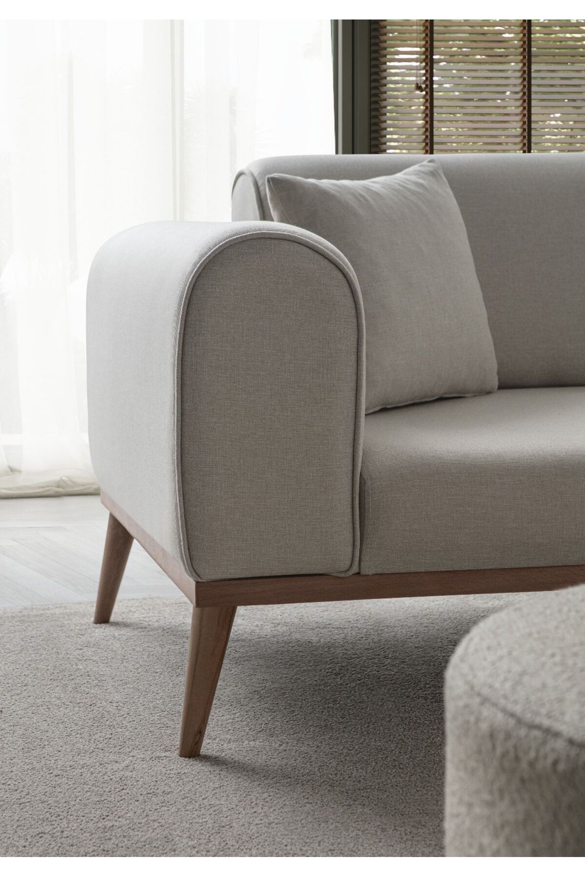 Rebull Köşe Koltuk Takımı Krem