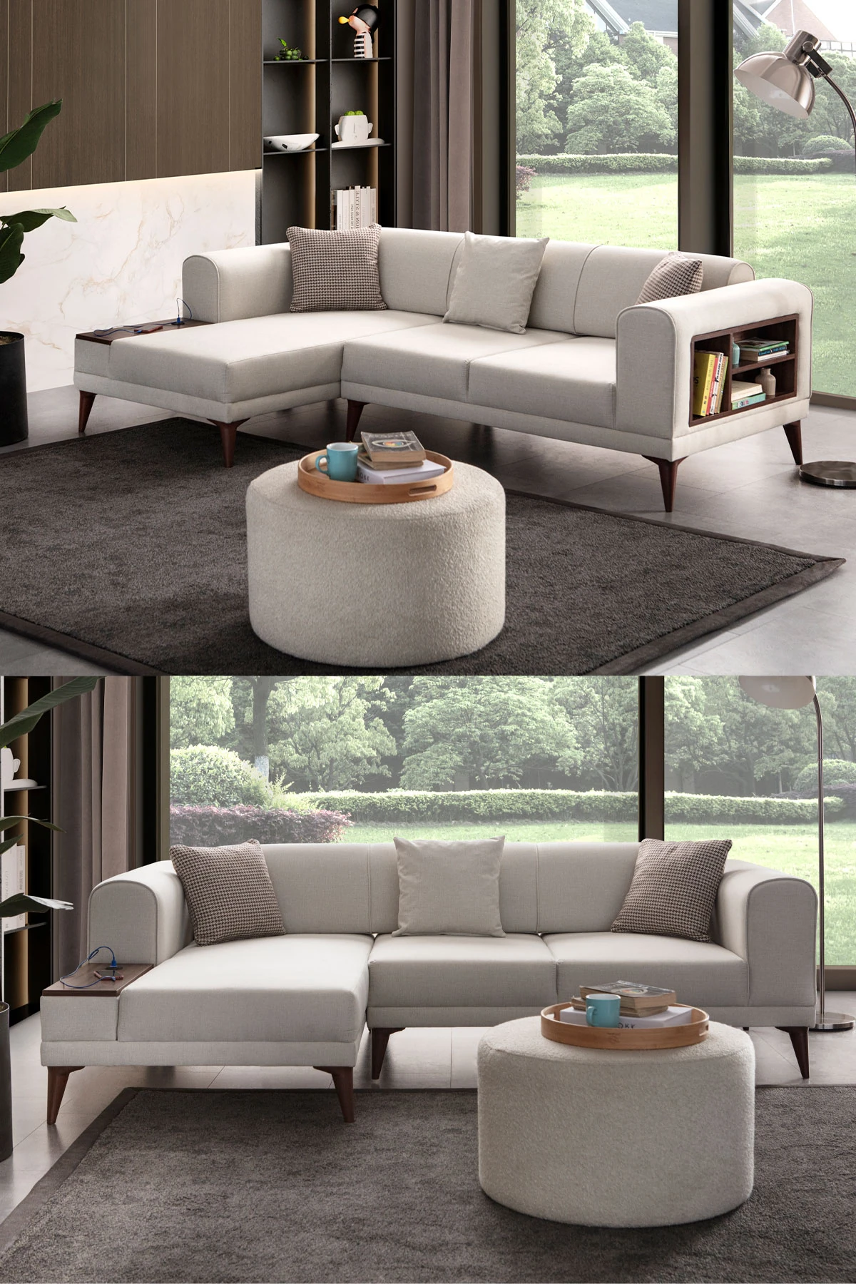 Drog Köşe Koltuk Takımı Bej