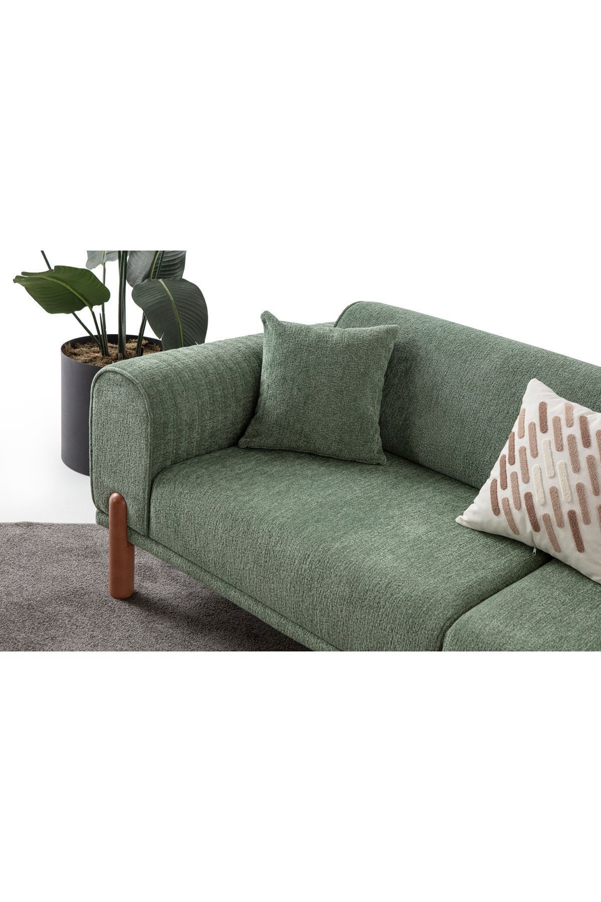 Armoni Üçlü Koltuk Yeşil