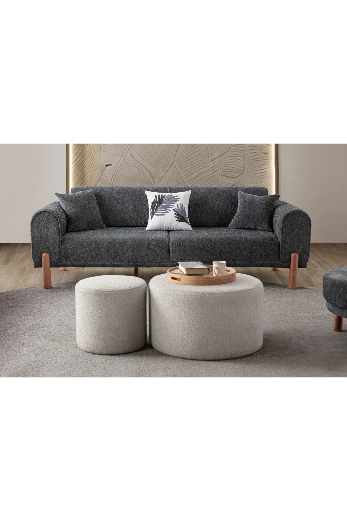 Armoni 3+3 Koltuk Takımı Antrasit