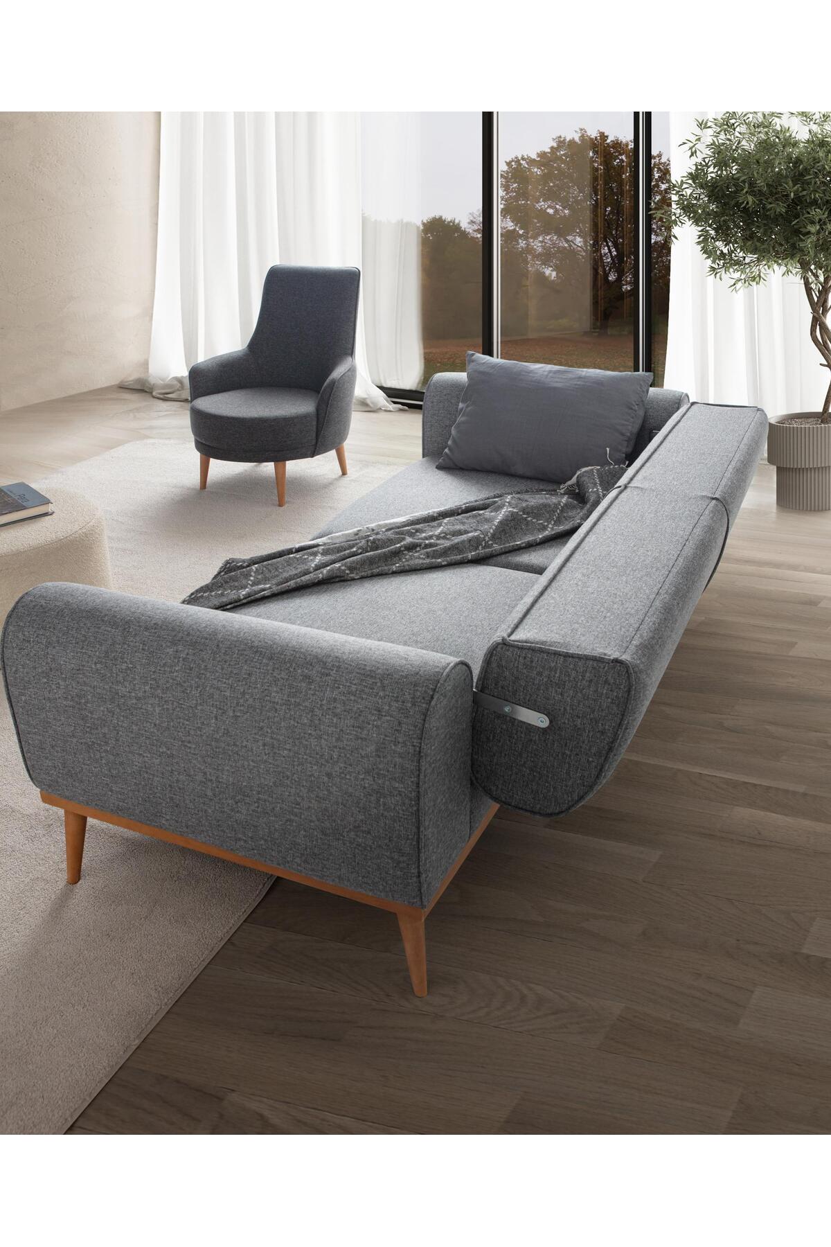 Rebull 3+3 Koltuk Takımı Gri