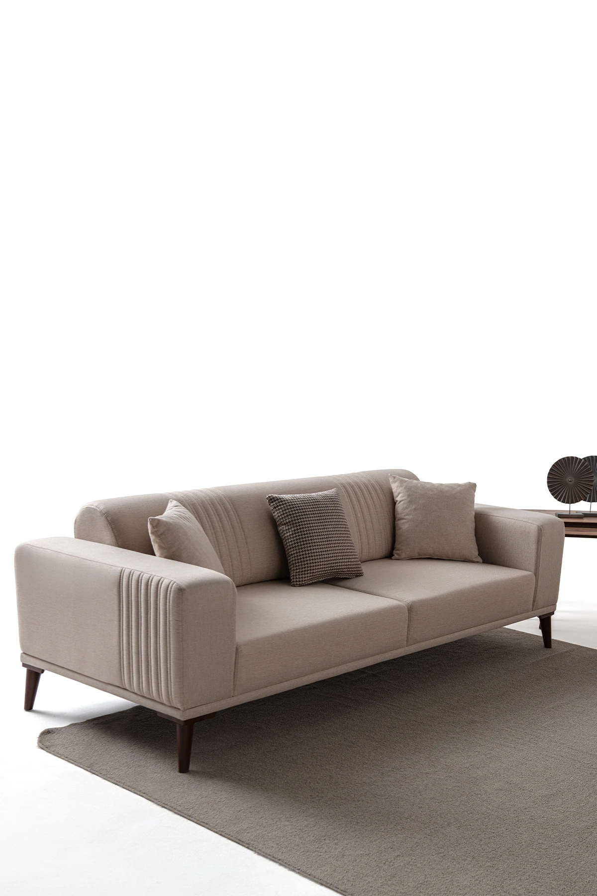 Regnar Üçlü Koltuk Sütlü Kahve