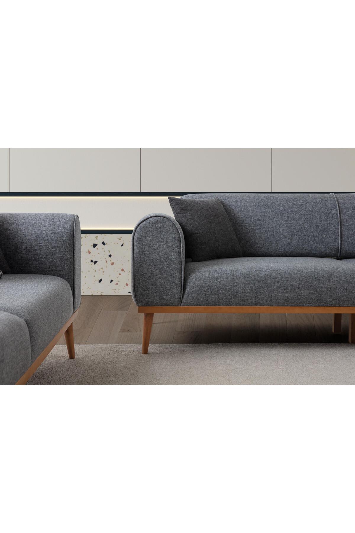 Rebull Üçlü Koltuk Gri