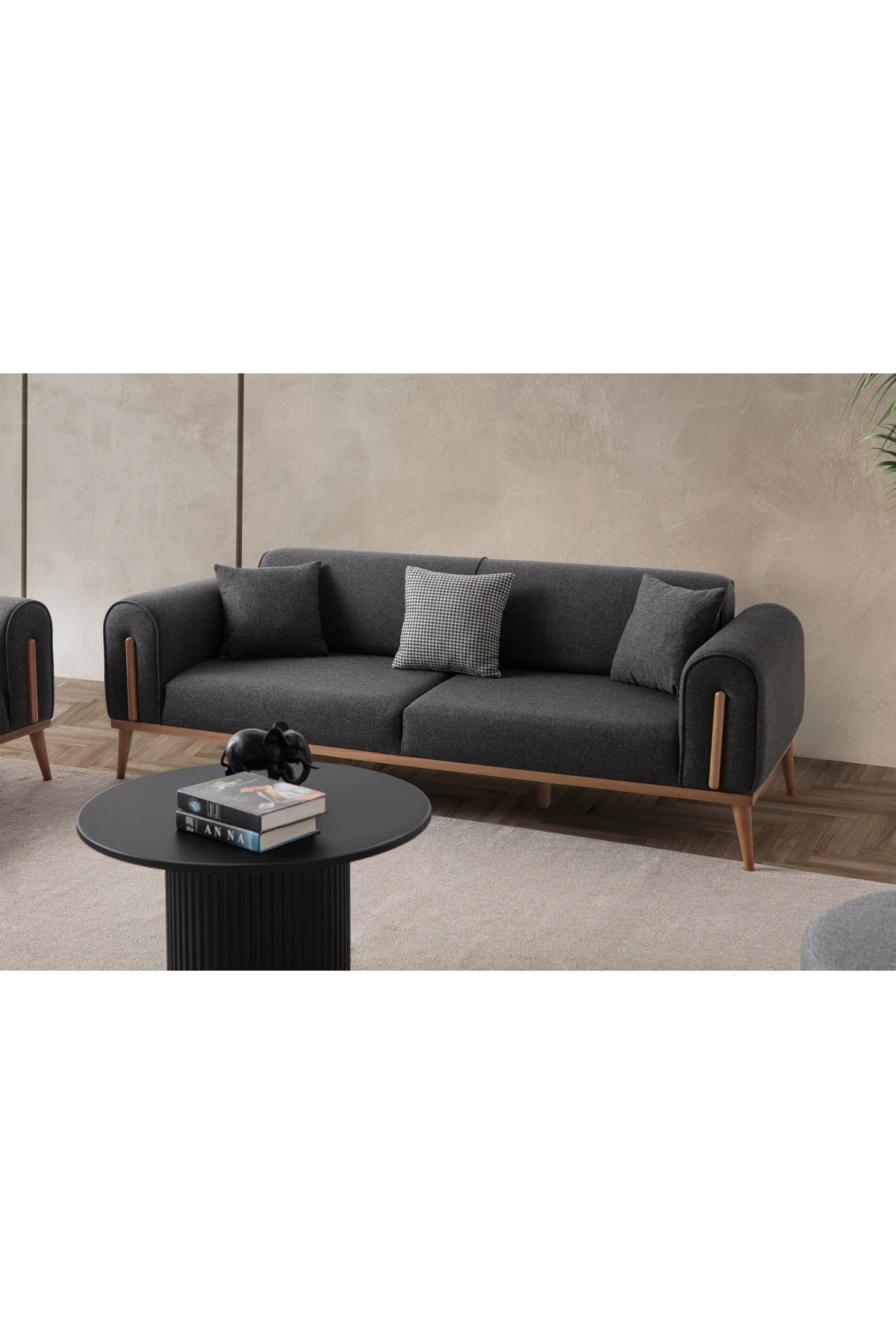 Riva Üçlü Koltuk Antrasit
