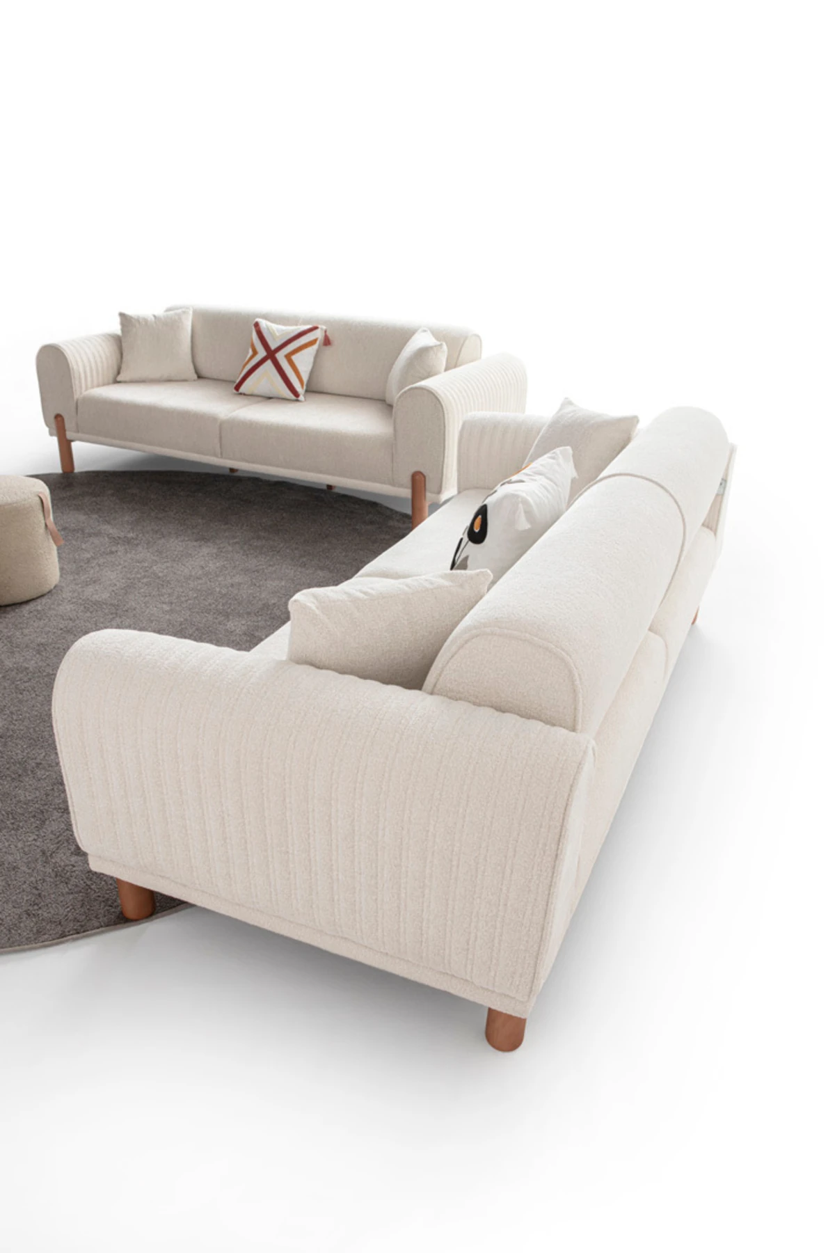 Armoni 3+3+1+1 Koltuk Takımı Krem