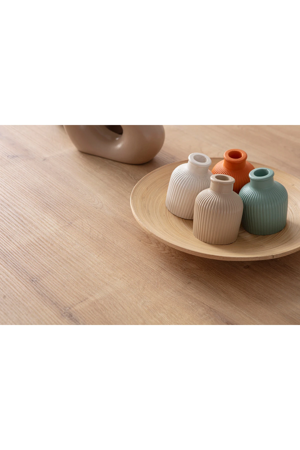 Safir Meşe 2 Sandalyeli Yuvarlak Masa Takımı