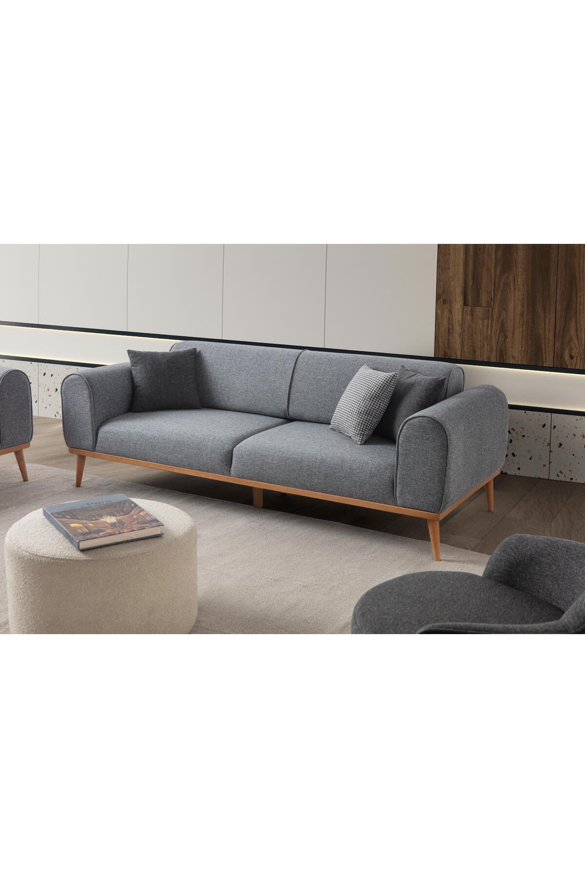 Rebull Üçlü Koltuk Gri