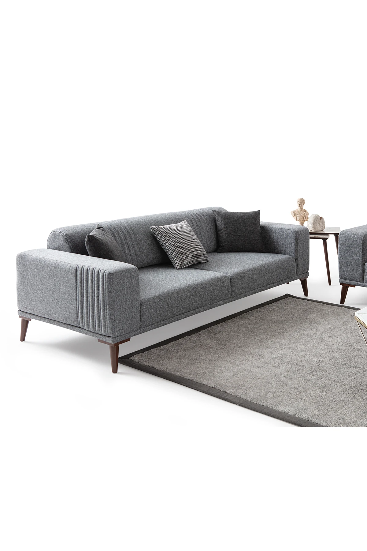 Regnar Üçlü Koltuk Gri